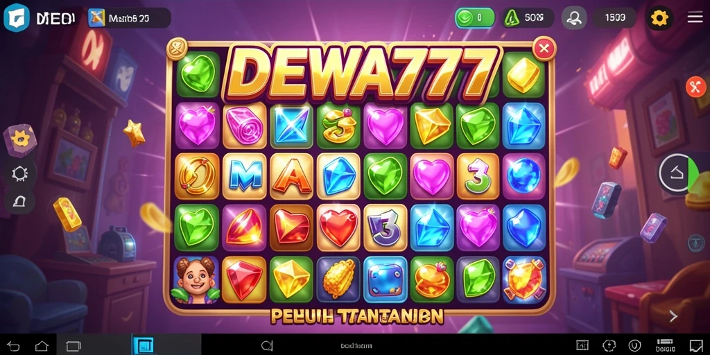 Tampilan gameplay DEWA777 yang seru dan penuh warna.