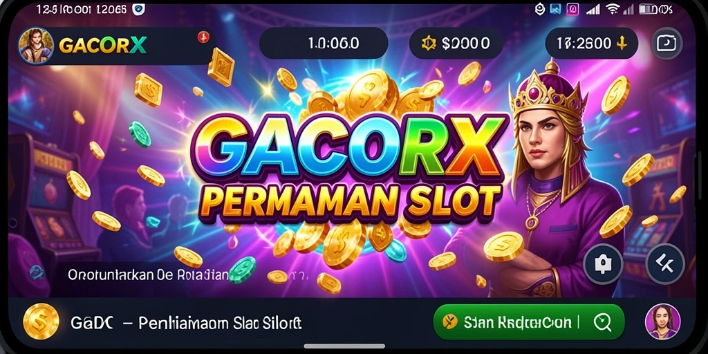 Tampilan menarik dari gameplay Slot GACORX yang penuh warna.