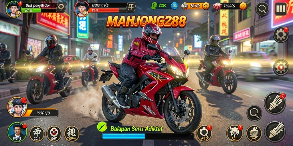 Tampilan gameplay seru dan menegangkan dari MAHJONG288.