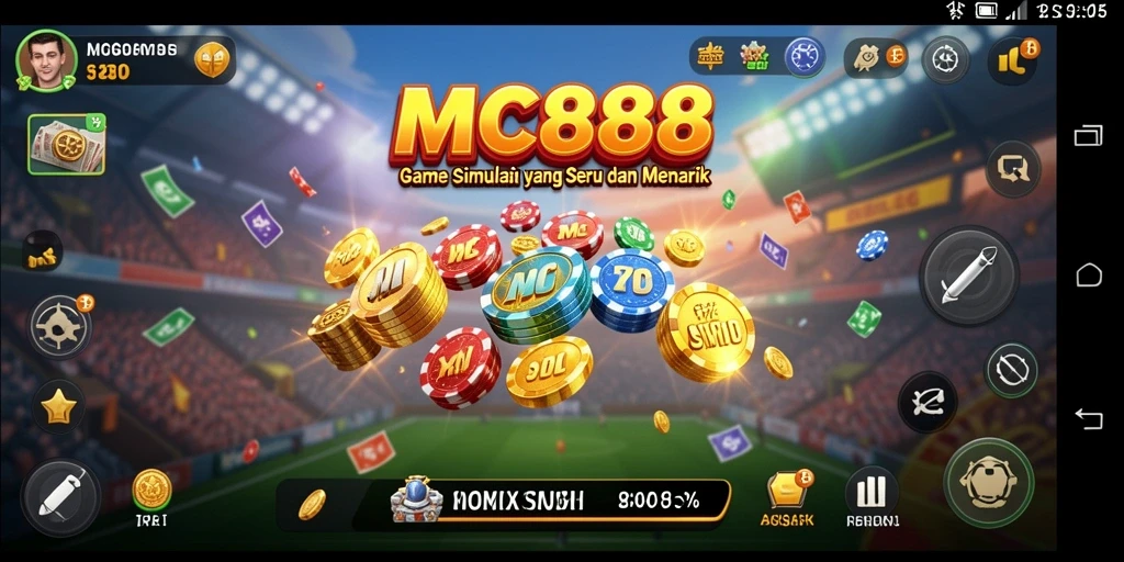 Screenshot gameplay MC888 yang menggambarkan interaksi karakter dan lingkungan yang menarik.