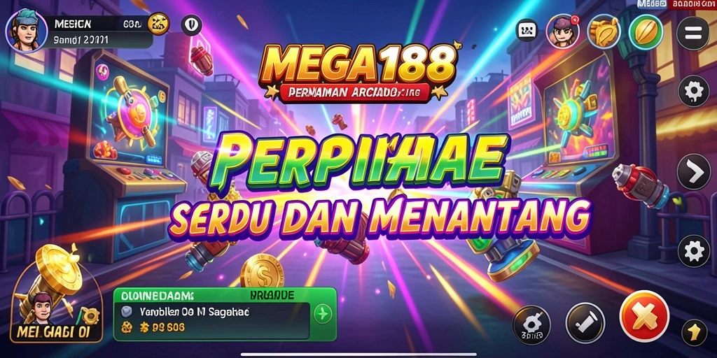 Screenshot gameplay MEGA188 yang menunjukkan aksi bermain Arcade yang seru.