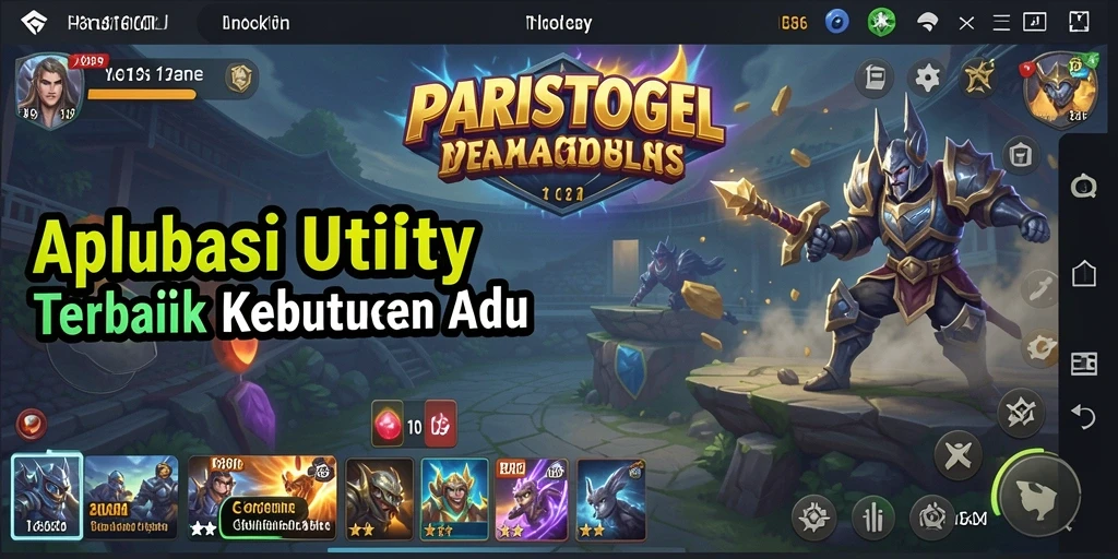 Screenshot utama PARISTOGEL menampilkan antarmuka aplikasi yang sederhana dan fungsional.