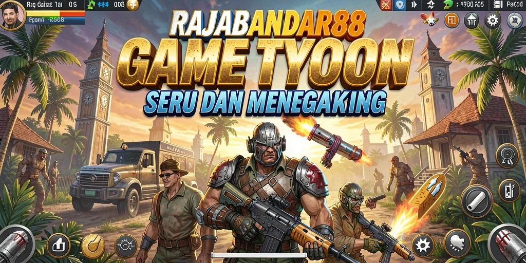 Tampilan gameplay RAJABANDAR88 yang penuh warna dan menarik.