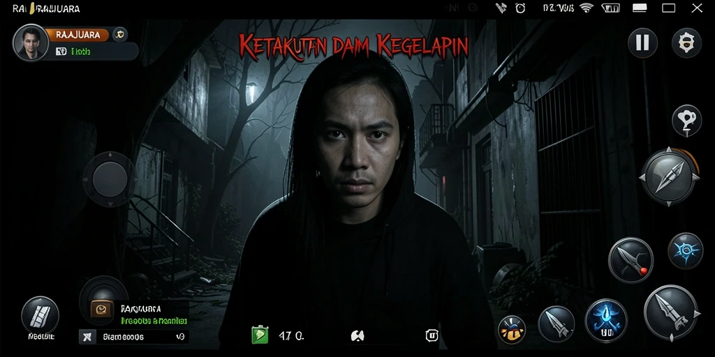 Tampak menegangkan dari gameplay saat menjelajahi kegelapan.