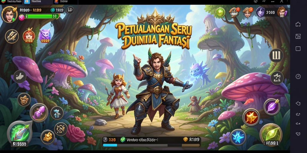 Tampilan gameplay petualangan epik dan menegangkan di RI889.