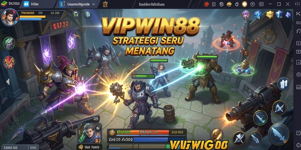 Tampilan gameplay VIPWIN88 dengan aksi strategi yang mendebarkan.